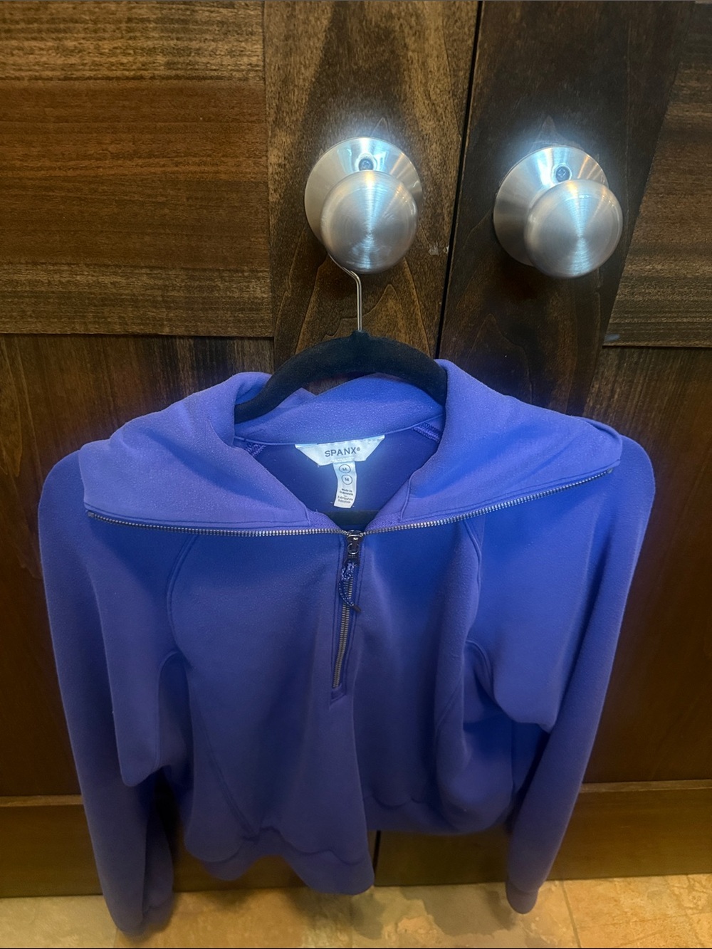 SPANX Violet Half-Zip